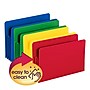 Smead Heavy Duty Poly File Pockets, 3.5" Expansion, Legal Size, Assorted, 4/Box (73550)~#|#~sp173280356_sc7