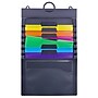 Smead 6 Pocket Cascading Poly Letter Size Wall Organizer, Gray/Bright Pockets (92060)~#|#~sp173280470_sc7