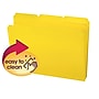 Smead Poly File Folders, 1/3-Cut Tab, Letter Size, Yellow, 24/Bx (10504)~#|#~sp173280535_sc7