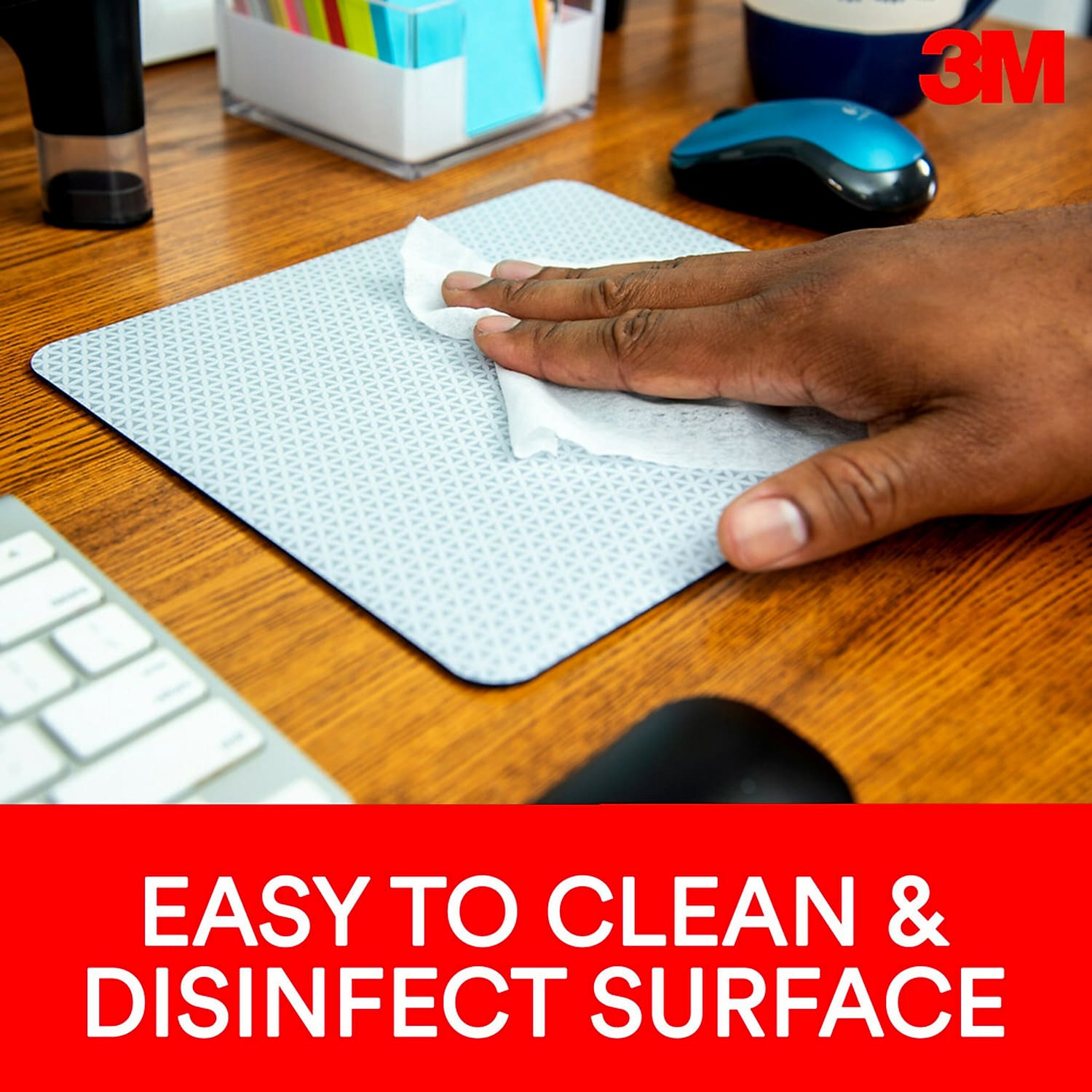 3M Precise Mouse Pad Nonskid Back 9 x 8 Gray/Bitmap MP114BSD1 - 第 5/9 張圖片