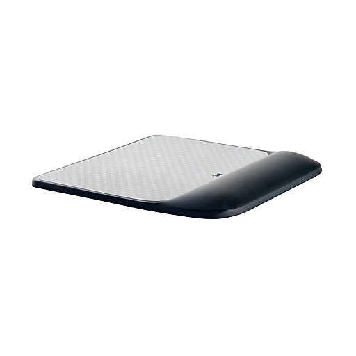 3M™ Precise™ Mouse Pad with Gel Wrist Rest, Interlace, Optical Mouse