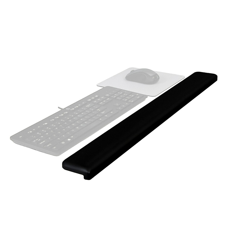 3M™ Gel Wrist Rest for Standing Desks, Non-Slip Back, Black (WR200B) image 1