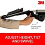 3M Knob Adjust Keyboard Tray, 26.75" x 10.5" Adjustable Platform, 17.75" Track, Black, Wrist Rest and Mouse Pad (AKT80LE)~#|#~sp173281772_sc7
