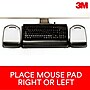 3M Knob Adjust Keyboard Tray, 26.75" x 10.5" Adjustable Platform, 17.75" Track, Black, Wrist Rest and Mouse Pad (AKT80LE)~#|#~sp173281776_sc7