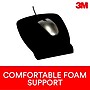 3M Mouse Pad with Foam Wrist Rest, Black, Durable Fabric Cover, Anti-microbial Product Protection (MW209MB)~#|#~sp173281801_sc7