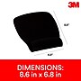 3M Mouse Pad with Foam Wrist Rest, Black, Durable Fabric Cover, Anti-microbial Product Protection (MW209MB)~#|#~sp173281804_sc7