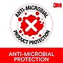 3M Mouse Pad with Foam Wrist Rest, Black, Durable Fabric Cover, Anti-microbial Product Protection (MW209MB)~#|#~sp173281806_sc7