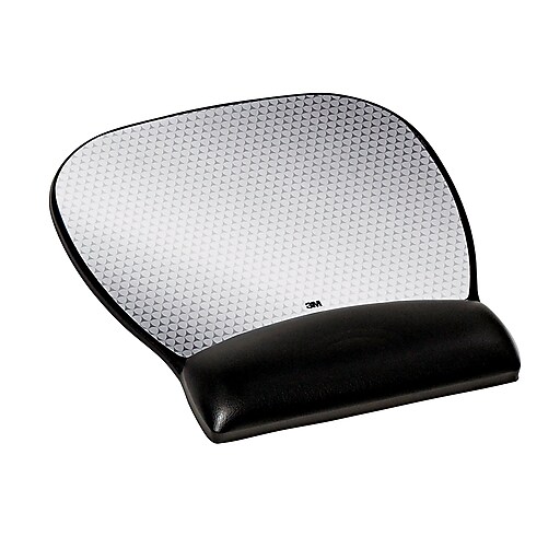 3M™ Precise™ Mouse Pad with Gel Rest, Vertex, Optical Mouse Saving (MW310LE) | Staples