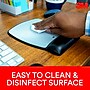 3M™ Precise Vertex Mouse Pad with Gel Wrist Rest, Non-Skid Base, Black/Silver (MW310LE)~#|#~sp173281815_sc7