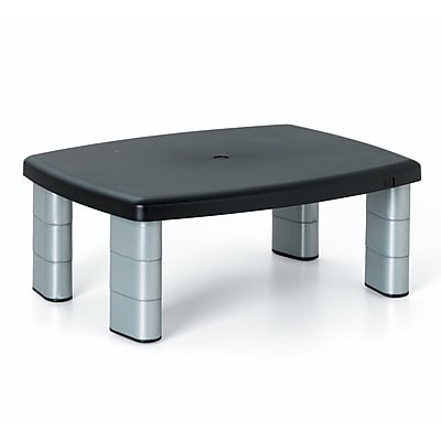 3M Adjustable Monitor Stand, Up to 21″ Monitor, Black/Silver (MS80B) Simolary simolary.com