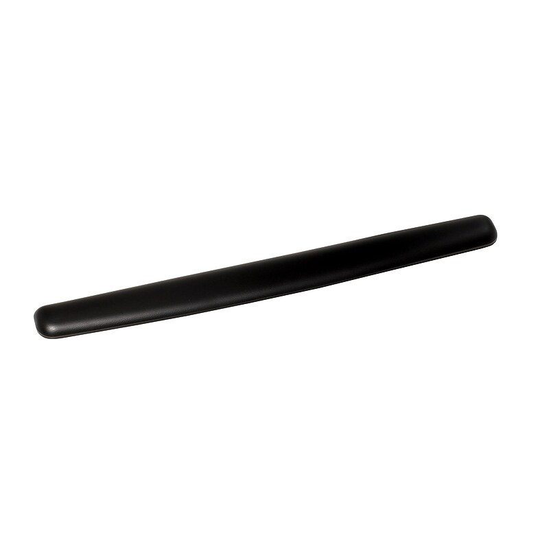 3M™ Gel Wrist Rest for Keyboard and Mouse, Black, Easy Clean Cover, Anti-microbial Product Protection (WR340LE) image 1