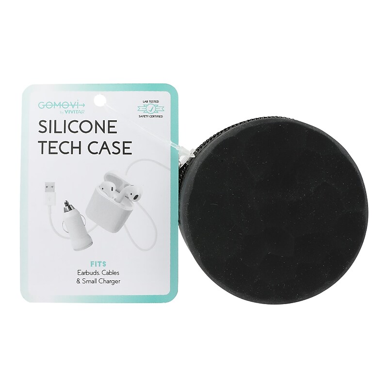 GOMOVI by Vivitar Silicone Tech Case, Black (MOV80029AST3524) image 1
