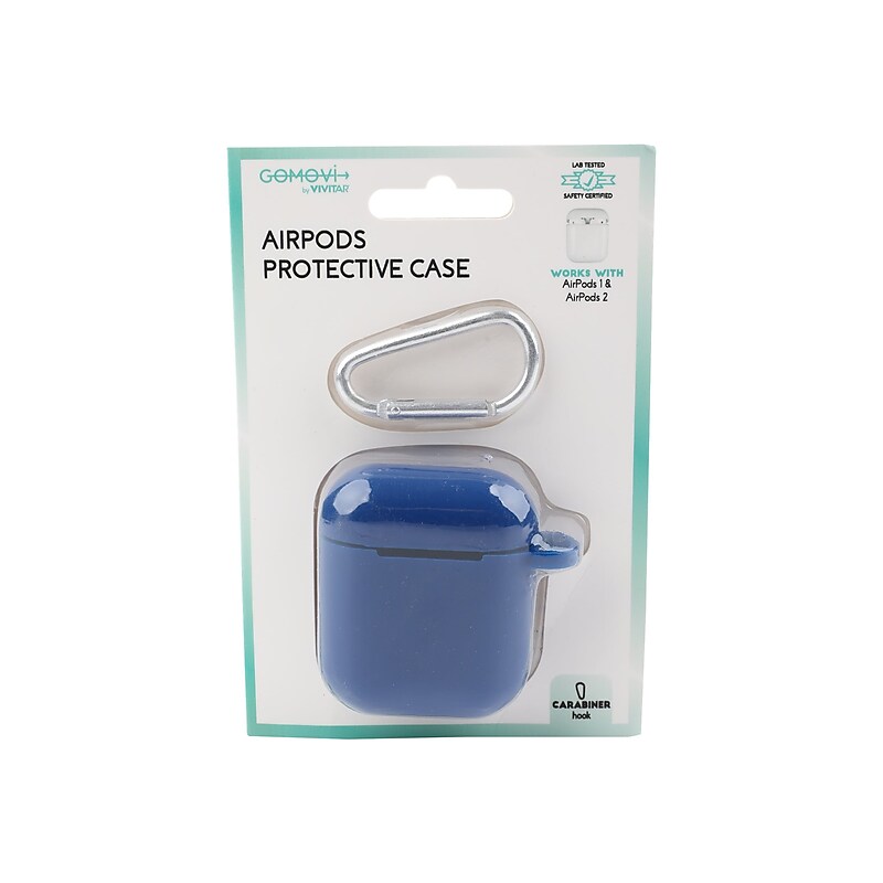 GOMOVI by Vivitar Protective Case for AirPods, Blue (MOV80020AST3524) image 1