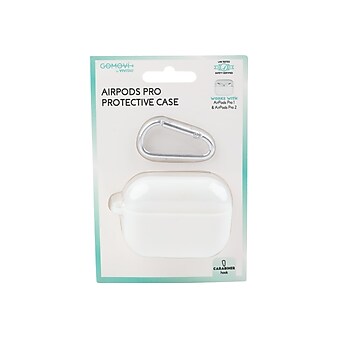 オーディオ機器 イヤフォン GOMOVI by Vivitar Protective Case for AirPods Pro, White 