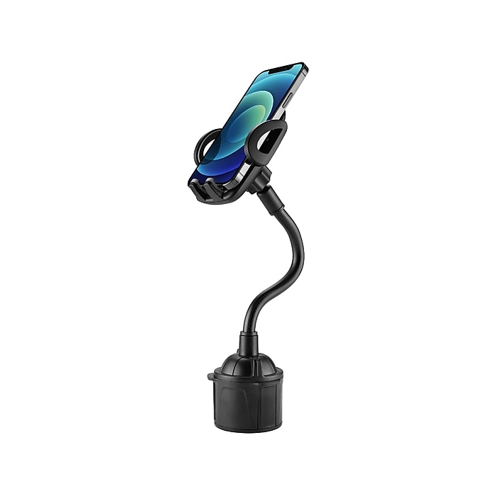 LAX Gadgets Cell Phone Cup Holder Mount, Black (CUPMNT) Staples