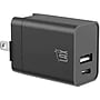 LAX Gadgets USB-A/USB-C Wall Charger, 20W, Black (PD20WQCBK)~#|#~sp173283013_sc7