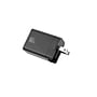 LAX Gadgets USB-A/USB-C Wall Charger, 20W, Black (PD20WQCBK)~#|#~sp173283016_sc7