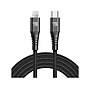 LAX Gadgets Lightning to USB-C Cable for iPhone/iPad/iPod Touch, Black (MFIUSBC3FT-BLK)~#|#~sp173283018_sc7