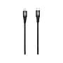 LAX Gadgets Lightning to USB-C Cable for iPhone/iPad/iPod Touch, Black (MFIUSBC3FT-BLK)~#|#~sp173283023_sc7