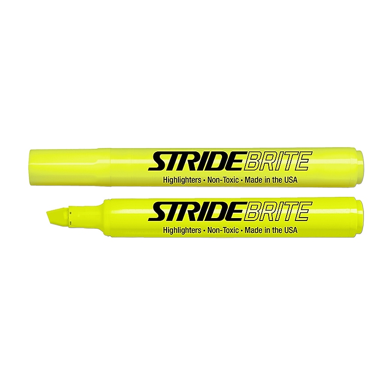 Stride Brite Tank Highlighter, Chisel Tip, Yellow, 12/Box (42005) image 1