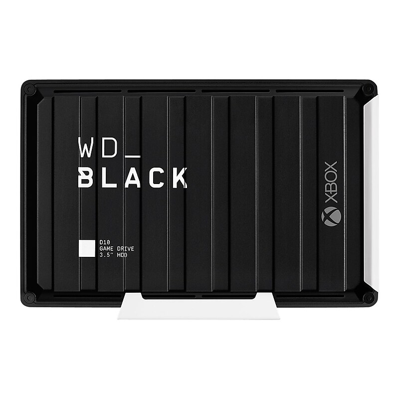 WD WD_BLACK D10 Game Drive for Xbox One 12TB External Portable Hard Drive, Black (WDBA5E0120HBK-NESN) image 1