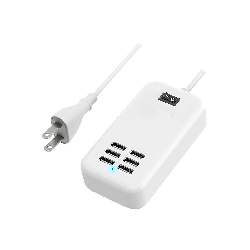 4XEM USB Charging Kit/Bundle for Phone/Tablet/Game, White (4XPOWER6USBCBL) image 1