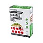 LunchSkins Apple Peel & Seal Sandwich Bag with Closure Strip, White/Red, 50/Box (854735005911)~#|#~sp173362761_sc7