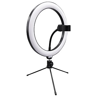 Supersonic PRO Live Stream 10-Inch LED Selfie RGB Ring Light with Tabletop Stand (SC-1230RGB)