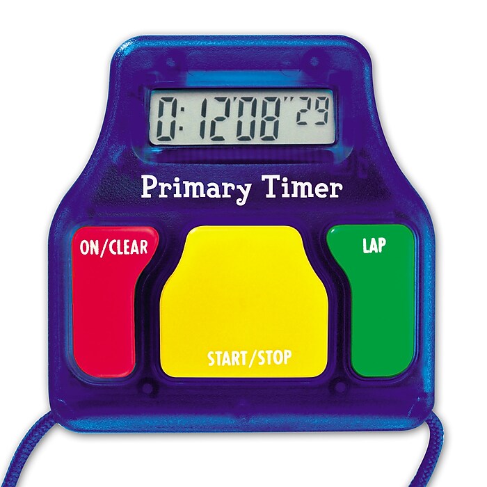 Learning Resources Primary Timers Digital Timer, Blue, 6/Pack
