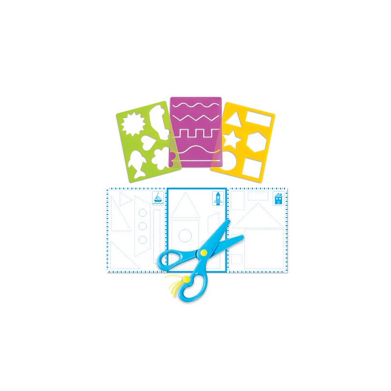 Learning Resources Trace Ace Scissor Skills Set Back to School Activities, Assorted Colors, 7 Pieces/Set (LER5568) image 1