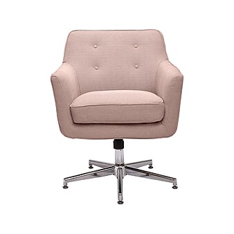 Serta Style Ashland Fabric Swivel Computer and Desk Chair, Blush Pink (47140C)