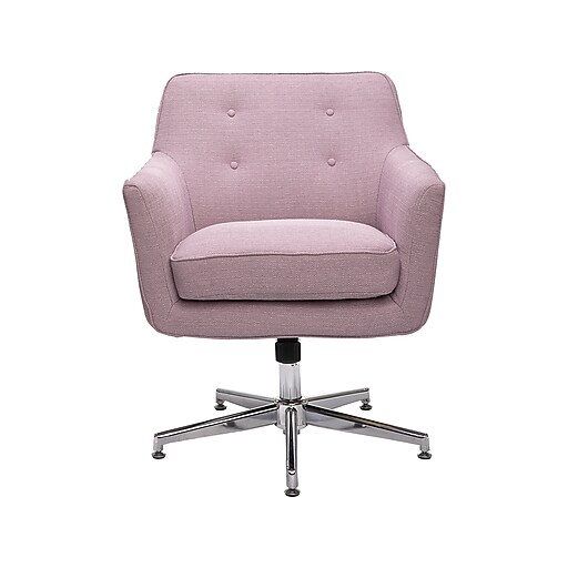 Serta Style Ashland Fabric Swivel Computer and Desk Chair, Lilac