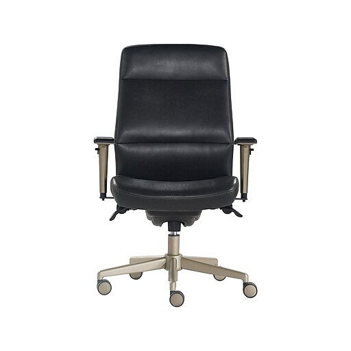 LaZBoy Baylor Ergonomic Faux Leather Swivel Executive Chair, Black