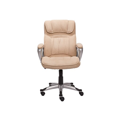 Serta Cyrus Ergonomic Fabric Swivel Executive Chair, Fawn Tan (47911