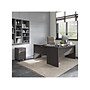 Bush Business Furniture Echo 60"W L Shaped Bow Front Desk with Mobile File Cabinet, Charcoal Maple (ECH007CM)~#|#~sp174239451_sc7