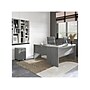 Bush Business Furniture Echo 60"W L Shaped Bow Front Desk with Mobile File Cabinet, Modern Gray (ECH007MG)~#|#~sp174239507_sc7