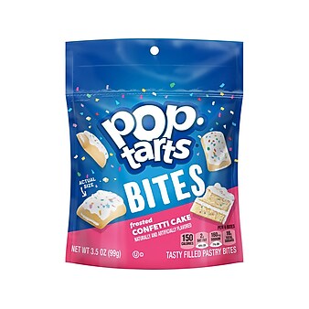 Kellogg's Pop-Tarts Bites Confetti Cake Toaster Pastries, 3.5 oz., 6/Carton (KEE25063)