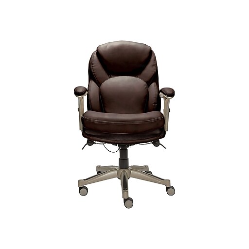 Serta Claremont Ergonomic Faux Leather Swivel Executive Chair with Back