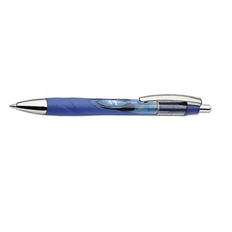 Skilcraft Vista Retractable Rollerball Pens, Medium Point, Blue Ink, Dozen (7520015068502)