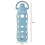 Lifefactory Glass Water Bottle, 22 oz., Denim (LIFLG4321MDE4)~#|#~sp174246539_sc7