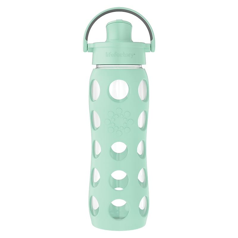 Lifefactory Glass Water Bottle, 22 oz., Mint (LIFLG4321MMI4) image 1