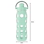Lifefactory Glass Water Bottle, 22 oz., Mint (LIFLG4321MMI4)~#|#~sp174246552_sc7