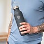 Lifefactory Stainless Steel Double Wall Insulated Water Bottle, 32 oz., Carbon (LIFLS365MCN4)~#|#~sp174246611_sc7