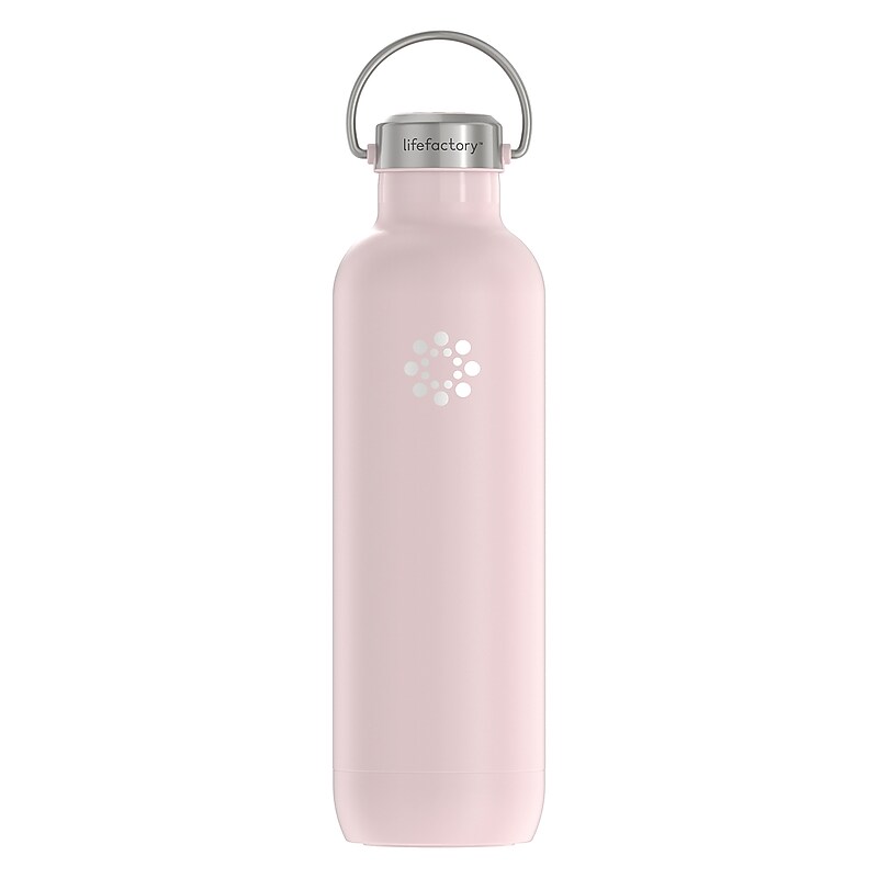 Lifefactory Stainless Steel Double Wall Insulated Water Bottle, 32 oz., Desert Rose (LIFLS365MDR4) image 1