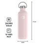 Lifefactory Stainless Steel Double Wall Insulated Water Bottle, 32 oz., Desert Rose (LIFLS365MDR4)~#|#~sp174246636_sc7