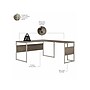 Bush Business Furniture Hybrid 60"W L Shaped Table Desk with Mobile File Cabinet, Modern Hickory (HYB029MHSU)~#|#~sp174331075_sc7