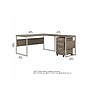 Bush Business Furniture Hybrid 60"W L Shaped Table Desk with Mobile File Cabinet, Modern Hickory (HYB029MHSU)~#|#~sp174331078_sc7