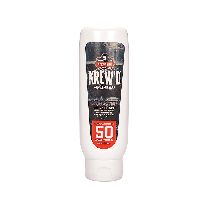 Ergodyne KREW'D Sunscreen Lotion, SPF 50, 8 Oz. (16631) image 1
