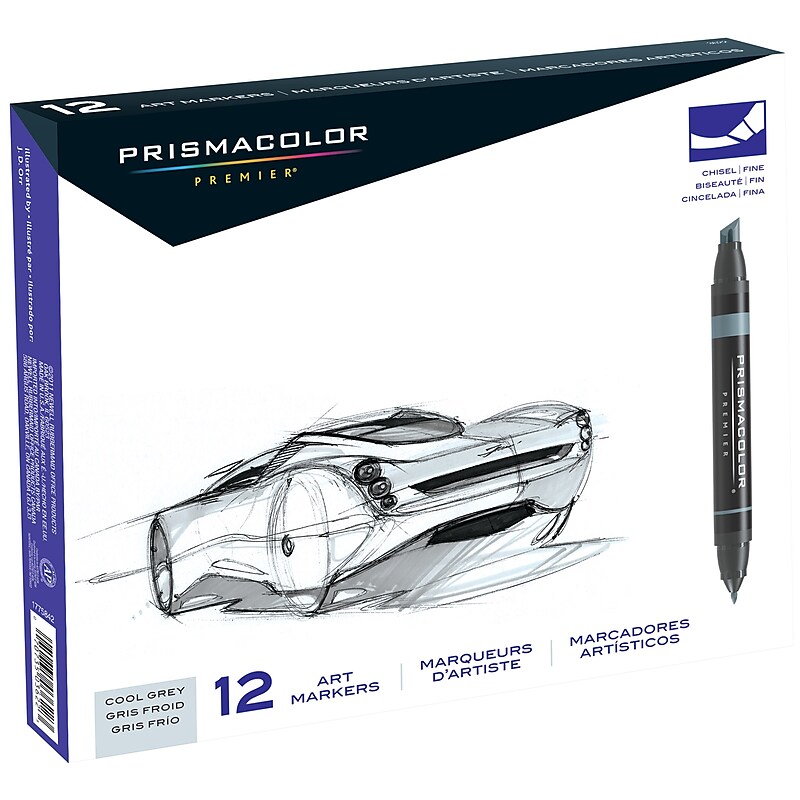 Prismacolor Marker Sets Cool Gray Set of 12 (3622) image 1