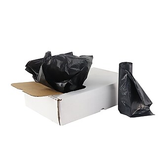 Berry Global 33 Gallon Draw 'N Tie Trash Bag, Black, 150/Carton